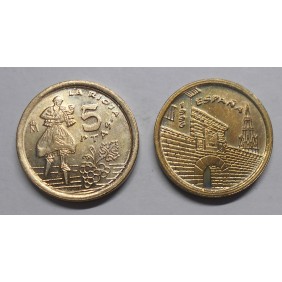 SPAIN 5 Pesetas 1996 La Roja