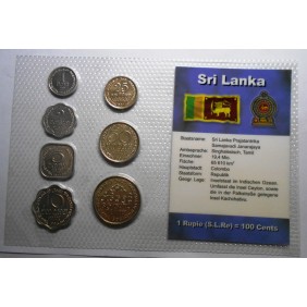 SRI LANKA Set coins 1978/1996
