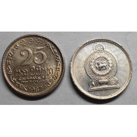 SRI LANKA 25 Cents 1982