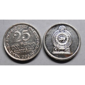 SRI LANKA 25 Cents 1996