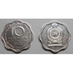 SRI LANKA 10 Cents 1988