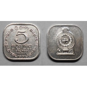 SRI LANKA 5 Cents 1991