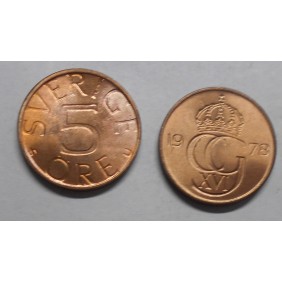 SWEDEN 5 Ore 1978