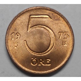 SWEDEN 5 Ore 1973