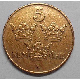 SWEDEN 5 Ore 1934