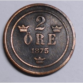 SWEDEN 2 Ore 1875