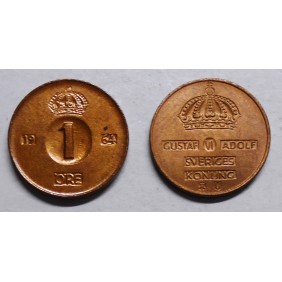 SWEDEN 1 Ore 1964
