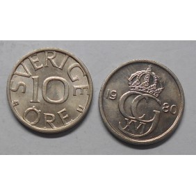 SWEDEN 10 Ore 1980