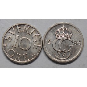 SWEDEN 10 Ore 1986