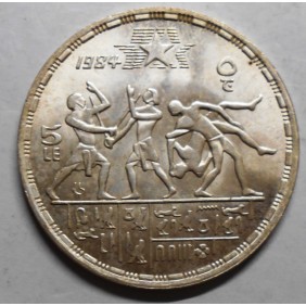 EGYPT 5 Pounds 1984 Los...