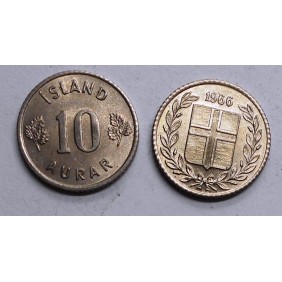 ICELAND 10 Aurar 1966