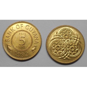 GUYANA 5 Cents 1992