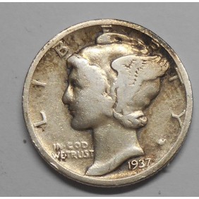 USA Mercury Dime 1937