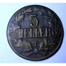 GERMAN EAST AFRICA 5 Heller...
