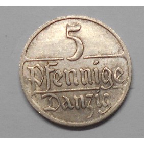 DANZIG 5 Pfennig 1923