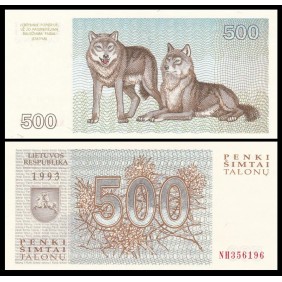 LITHUANIA 500 Talonas 1993