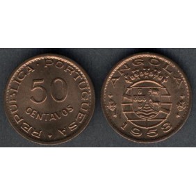 ANGOLA 50 Centavos 1958