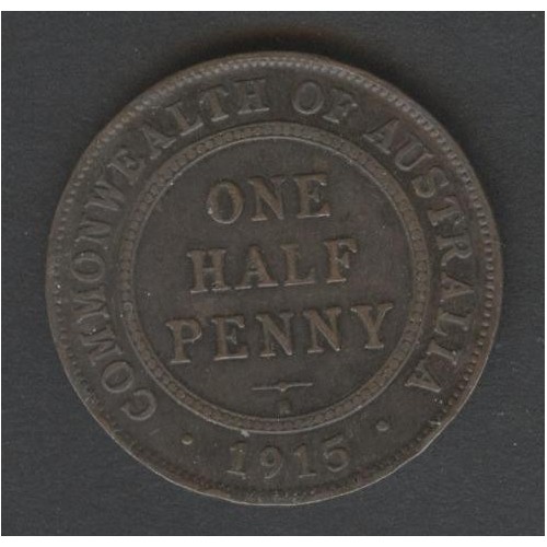 AUSTRALIA 1/2 Penny 1915 H...