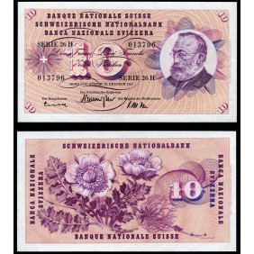 SWITZERLAND 10 Franken 1961