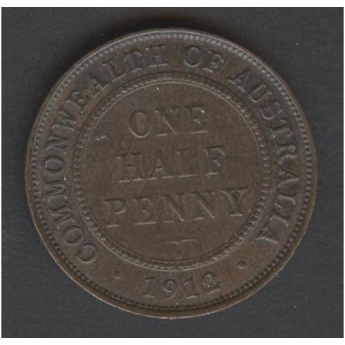 AUSTRALIA 1/2 Penny 1912...