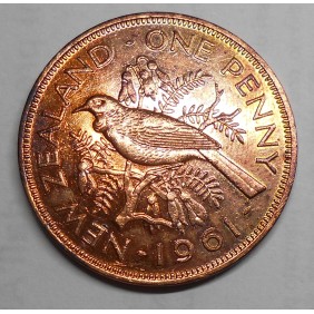 NEW ZEALAND 1 Penny 1961