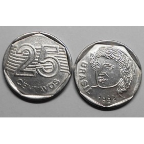 BRAZIL 25 Centavos 1994
