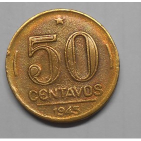 BRAZIL 50 Centavos 1945 G....