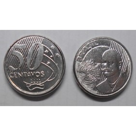 BRAZIL 50 Centavos 2002