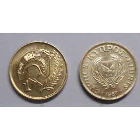 CYPRUS 1 Cent 1987