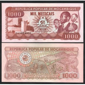 MOZAMBIQUE 1000 Meticais 1989