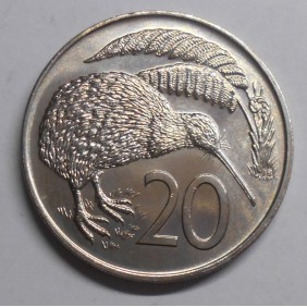 NEW ZEALAND 20 Cents 1973