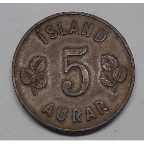 ICELAND 5 Aurar 1959