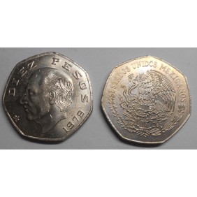 MEXICO 10 Pesos 1979 Hidalgo