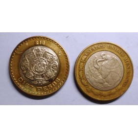 MEXICO 10 Pesos 2002 Aztec...