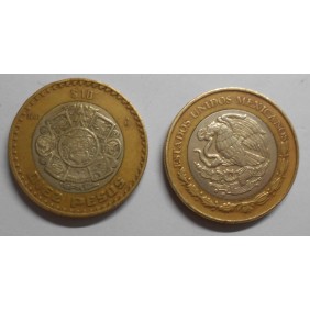 MEXICO 10 Pesos 2007 Aztec...