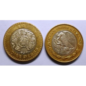 MEXICO 10 Pesos 2018 Aztec...