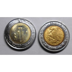 MEXICO 1 Peso 2000 Bimetallic