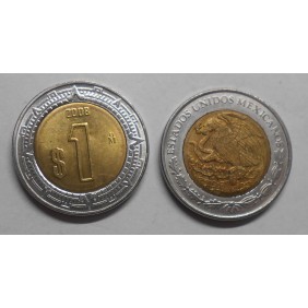 MEXICO 1 Peso 2008 Bimetallic