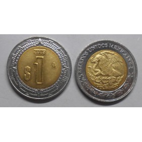 MEXICO 1 Peso 2009 Bimetallic