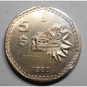 MEXICO 5 Pesos 1980