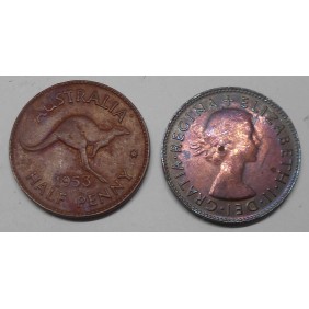 AUSTRALIA 1/2 Penny 1953