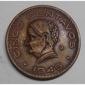 MEXICO 5 Centavos 1945