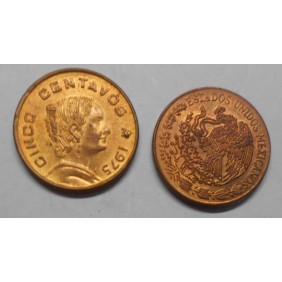 MEXICO 5 Centavos 1975