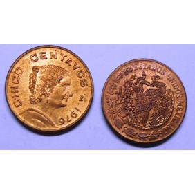 MEXICO 5 Centavos 1976
