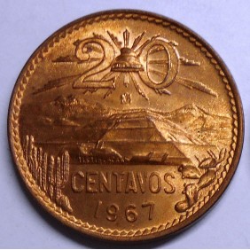 MEXICO 20 Centavos 1967