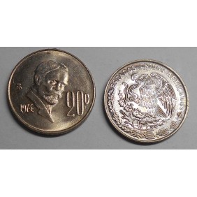 MEXICO 20 Centavos 1974...