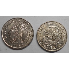 MEXICO 50 Centavos 1968