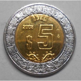 MEXICO 5 Pesos 2008