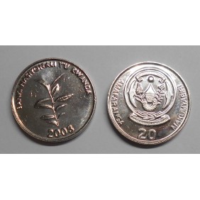 RWANDA 20 Francs 2003