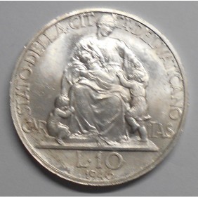 VATICANO 10 Lire 1946 AG